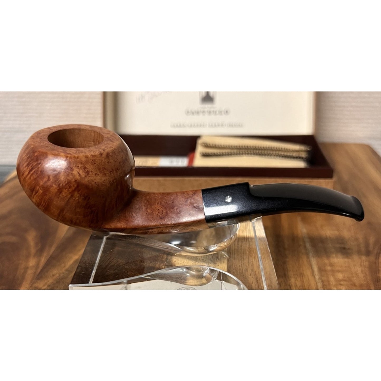 Vintage Castello Author Shape 11 Italian Pipe w/ Box Paperwork KKK Briar Rating