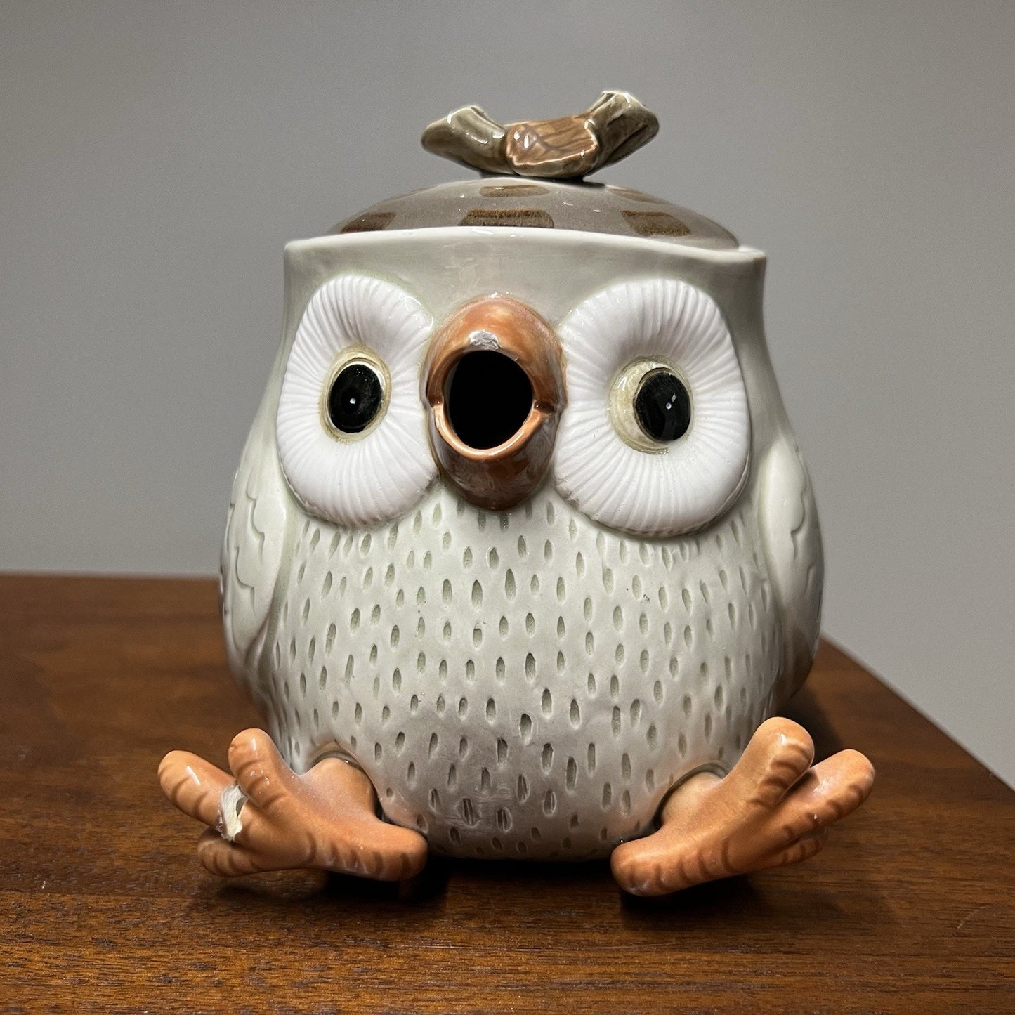 FITZ & FLOYD Owl Tea Pot *imperfect*