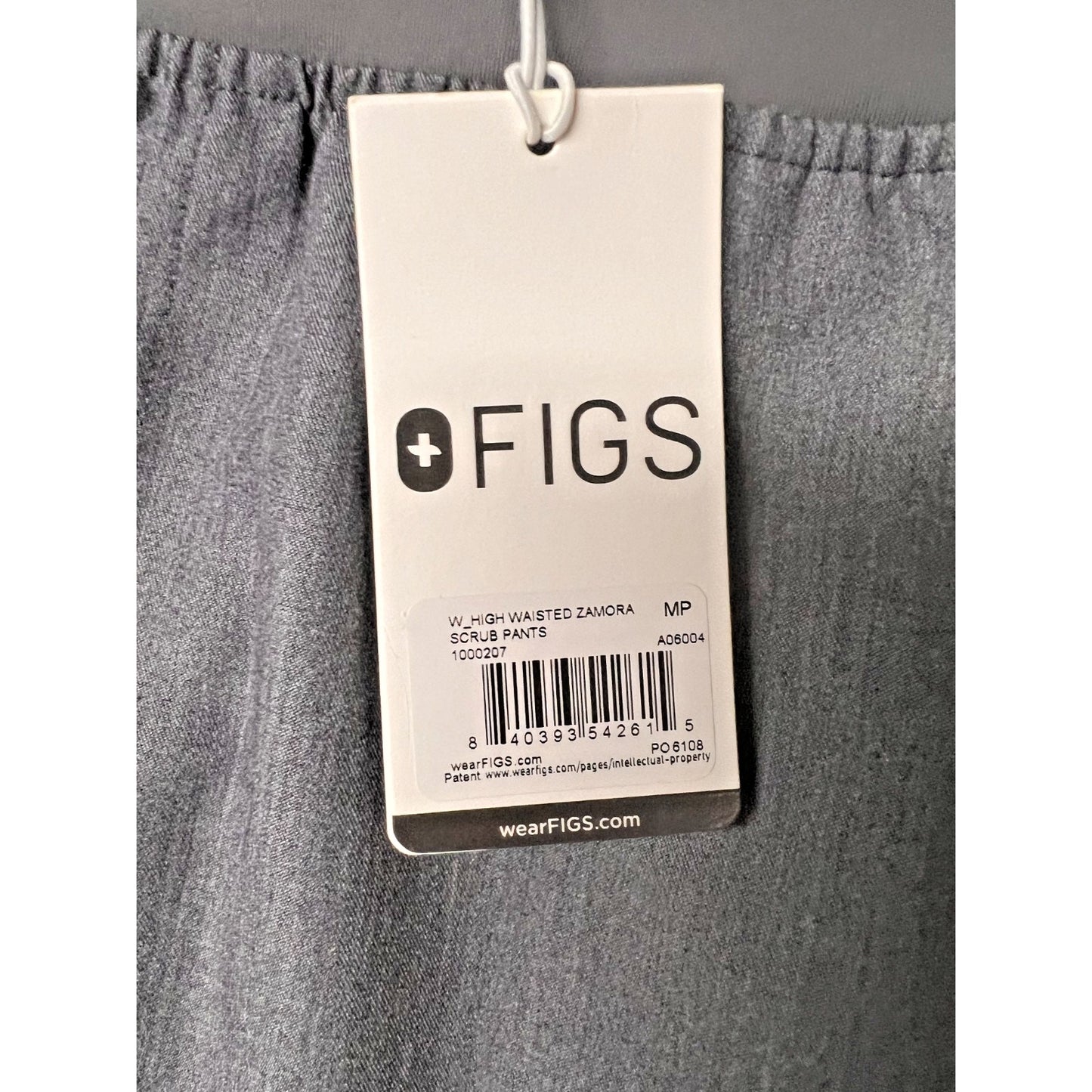 FIGS Zamora Medical Scrub Jogger Graphite Gray Teal Drawstring Size Medium