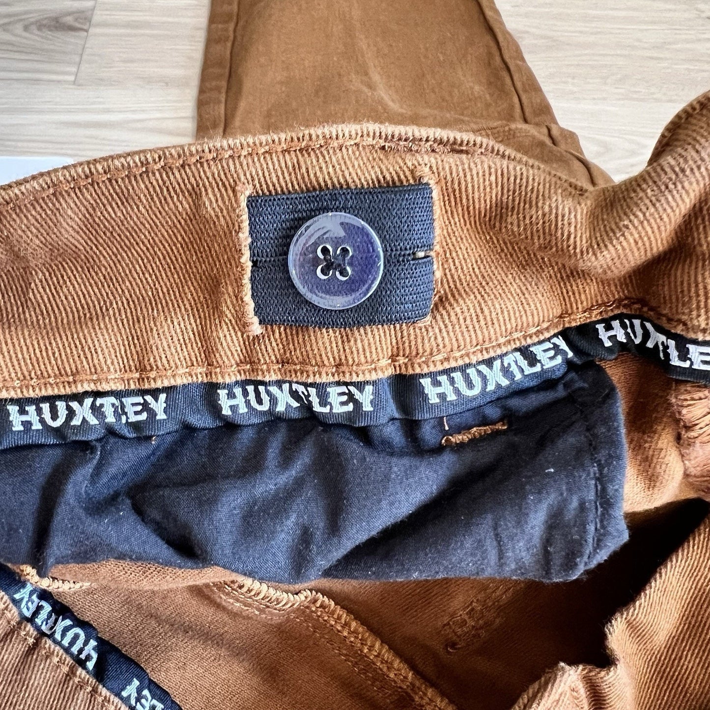 Huxtley FX-1 Work Pants 36x30 Triple Stitch Double Knee Adjustable Waist Brown