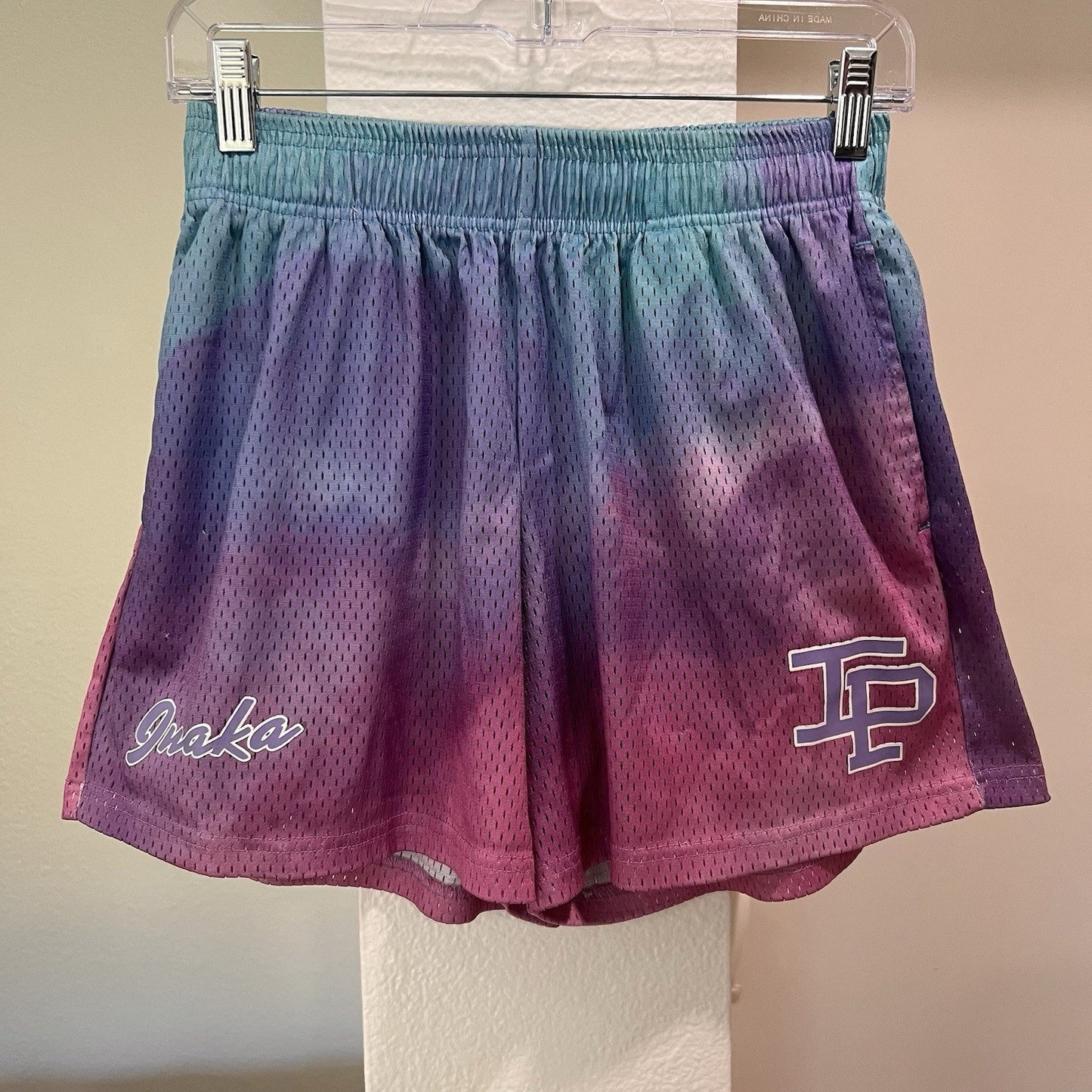 Inaka Power Shorts (S) 25” Pink Purple Tie Dye Pockets Unisex