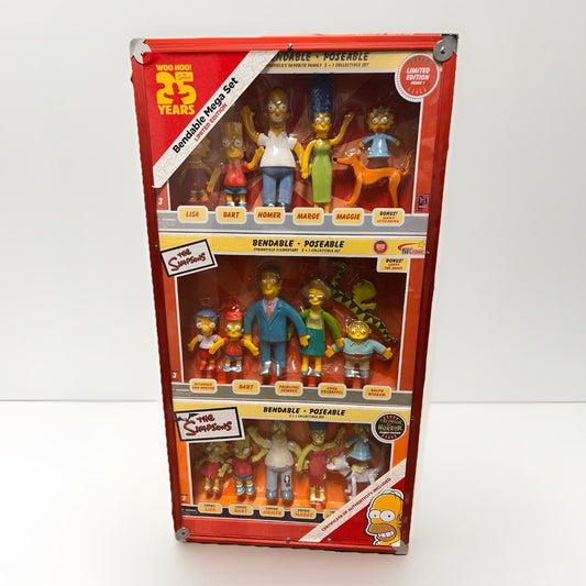 Simpsons Limited Edition 25th Anniversary Bendable Mega Set #237 of 1000 COA NEW