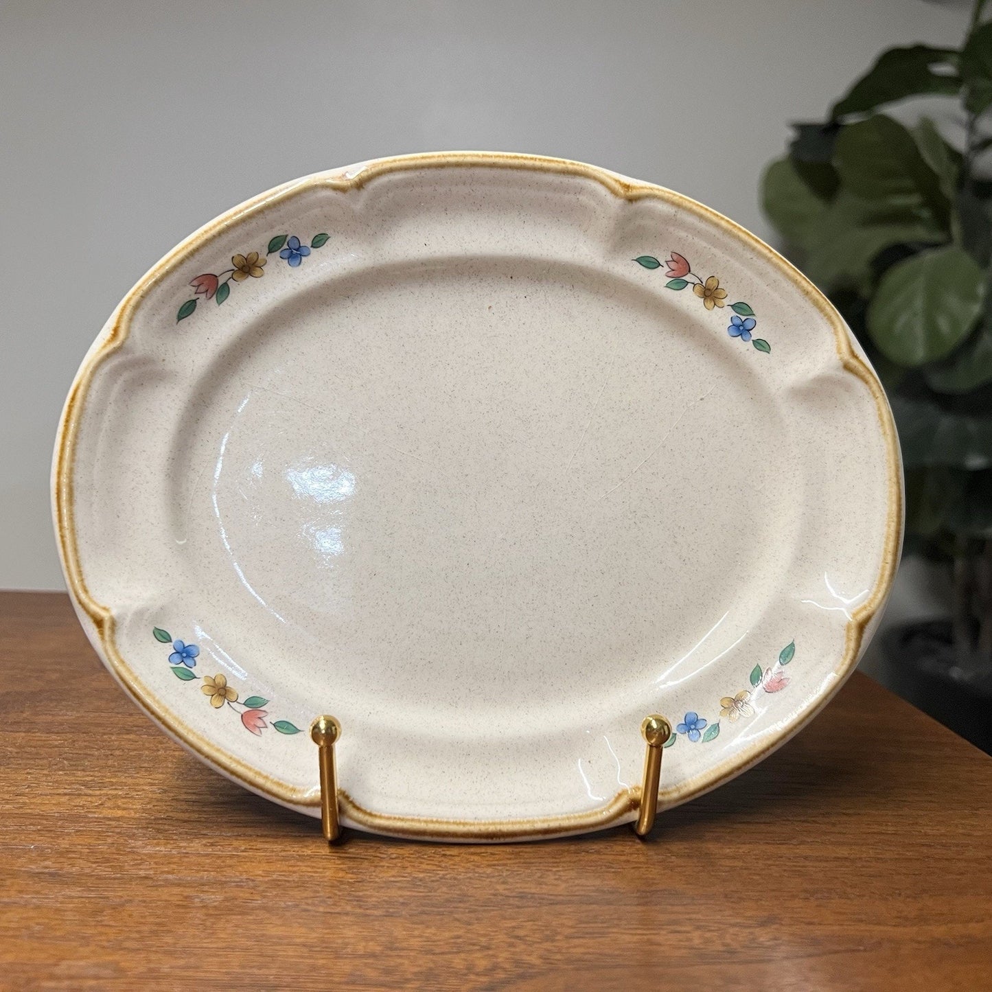 International Heartland Stoneware UNDERPLATE ONLY Gravy Sauce Boat Farmhouse 8”