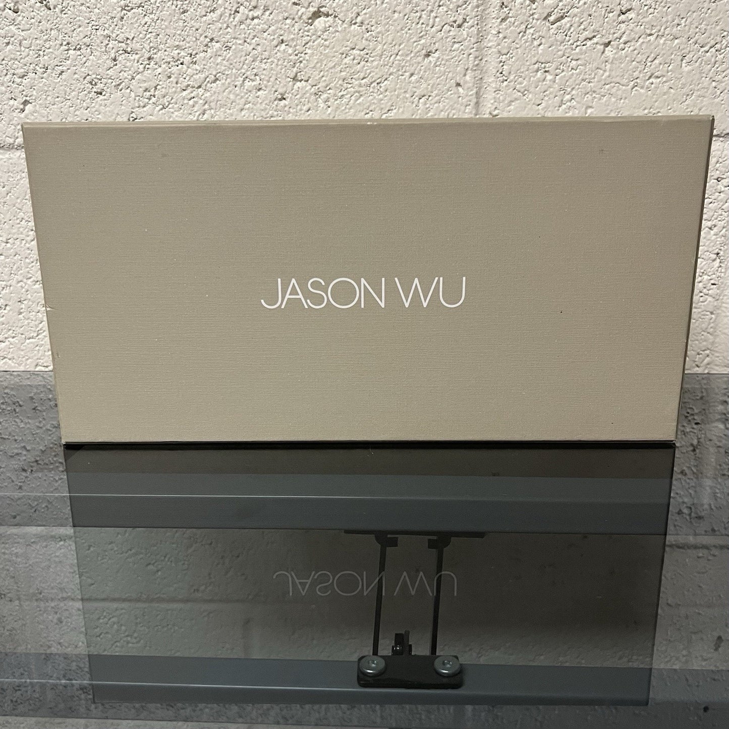 Jason Wu 3 Glass Christmas Ornaments Luxury Designer Red Black White Gold Lace