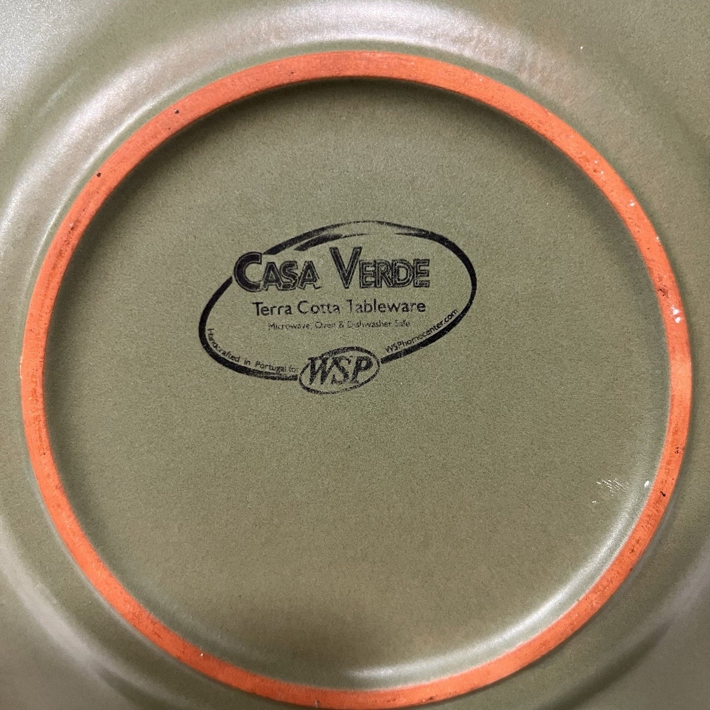 Casa Verde Terra Cotta 3 Dinner & 5 Salad Plates WSP Tableware Set Matte Green