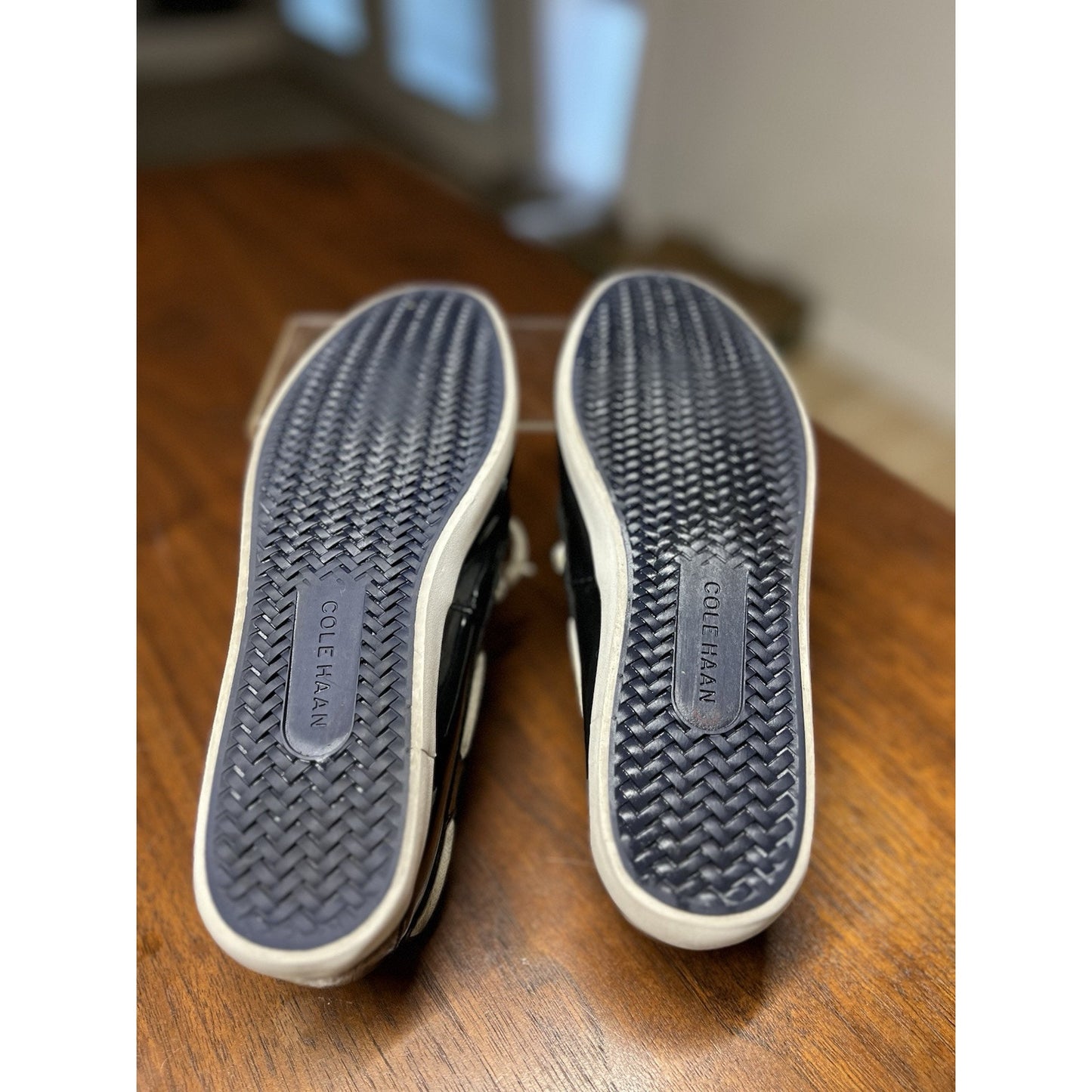 Cole Haan 1928 Women’s Patent Navy Slip On Boat Shoes Size 7B