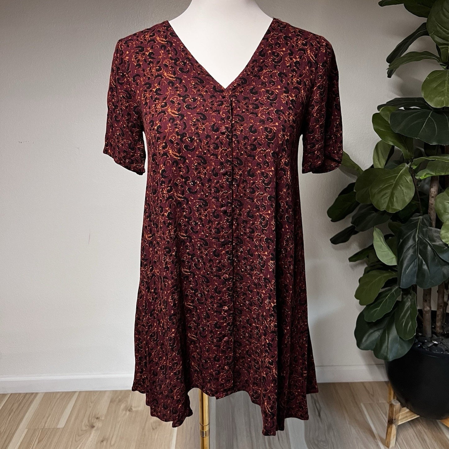Staring at Stars Mini Tunic Shirt Dress Y2K Boho Festival Urban Outfitters UO