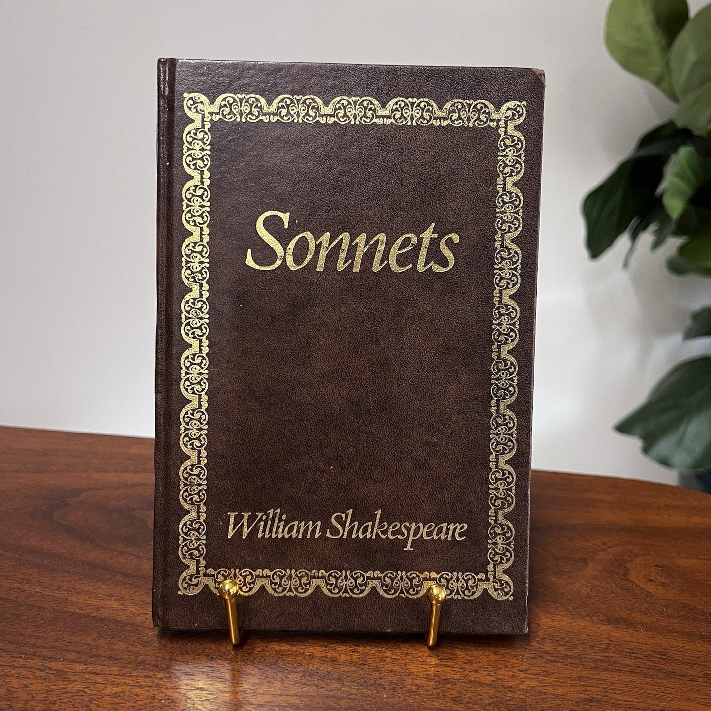 Sonnets William Shakespeare 1997 Faux Leather Hardcover Collectible Spring Books