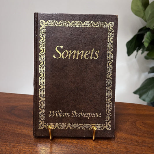 Sonnets William Shakespeare 1997 Faux Leather Hardcover Collectible Spring Books