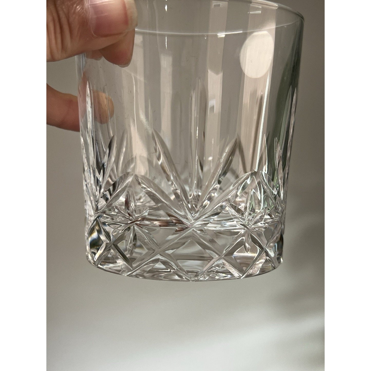 Cristal D'Arques Durand Chantilly Taille Beaugency Old Fashioned Tumbler Rocks