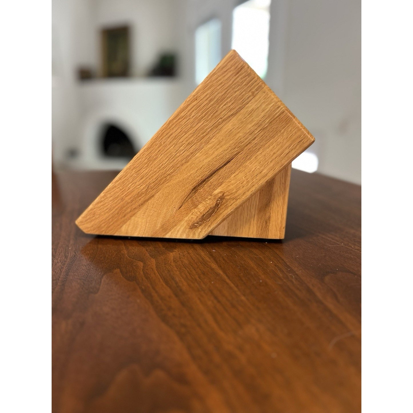 CUTCO Studio Set Knife Block # 1749 - 5 Slot Replacement Honey Oak Solid Wood