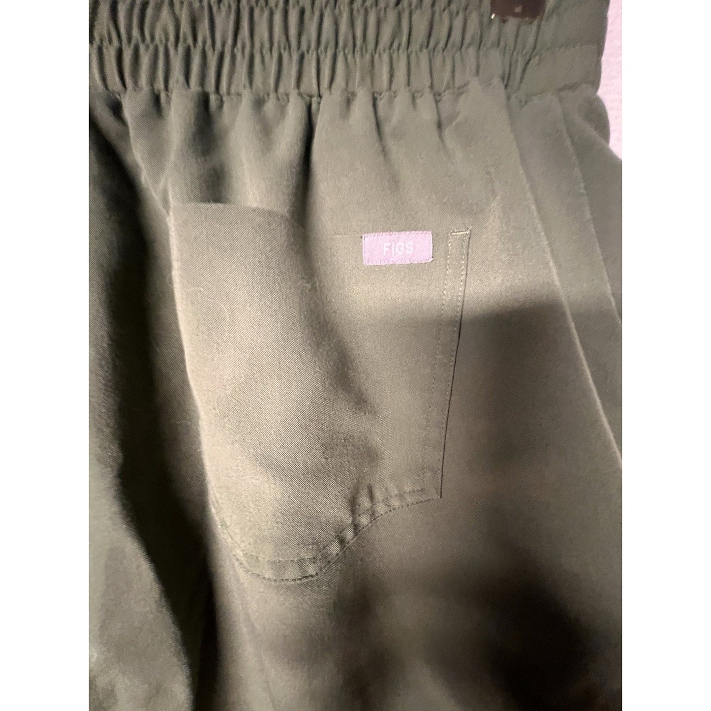 FIGS Zamora Women's Olive Green Scrub Jogger Pants Size S Technical Collection