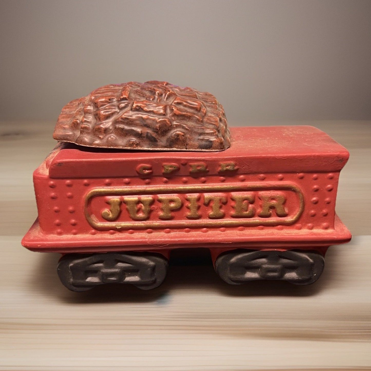 1969 McCormick Commemorative Jupiter Train Decanter Set Featuring McCoy Pottery