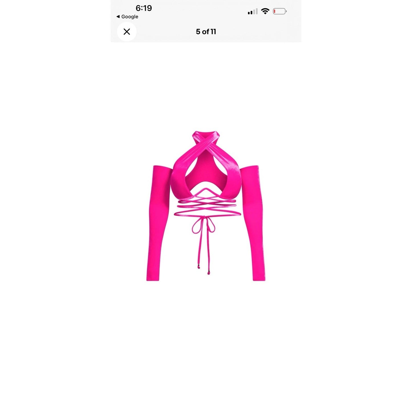 adidas IVY PARK 2X Pink Velvet Sexy Beyonce Bra Sleeves Bikini Top Festival