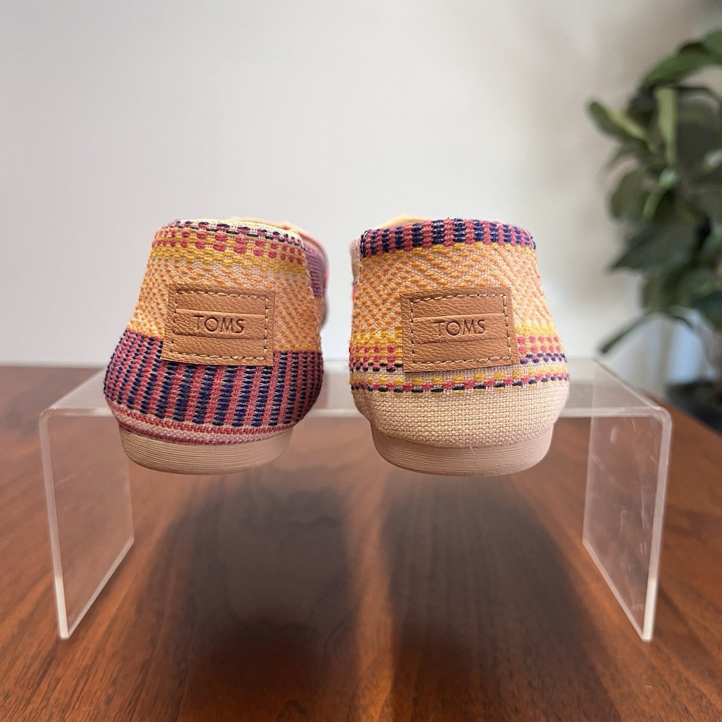 TOMS Alpargata Sunset Woven Stripes Women 5W Boho Aztec Colorful Ortho Tribal