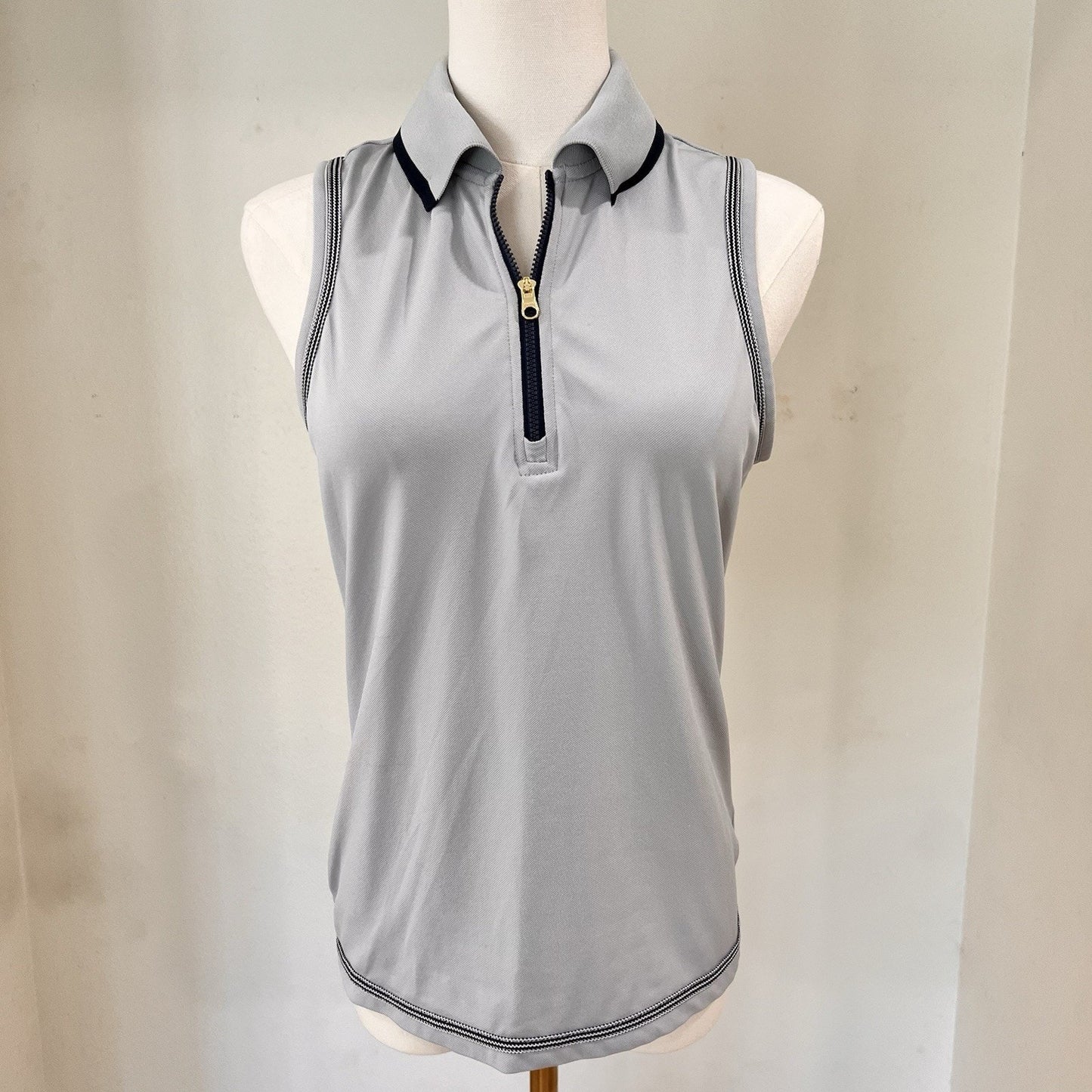 Varley XS Cammie Performance Tank Women’s Sleeveless 1/4 Zip Polo Golf Tennis