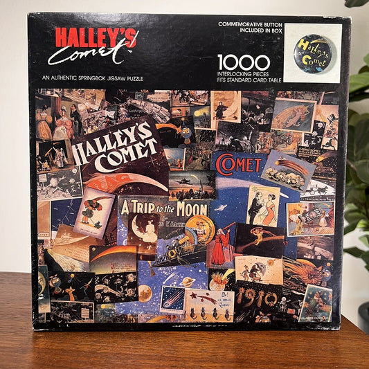 1985 Springbok “Halley’s Comet” 1000 Pc Jigsaw Puzzle Vintage Hallmark Space