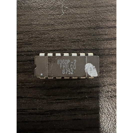 Vintage Philco 8360P-2 Integrated Circuit 14-Pin DIP IC Chip 1987 Date Code NOS