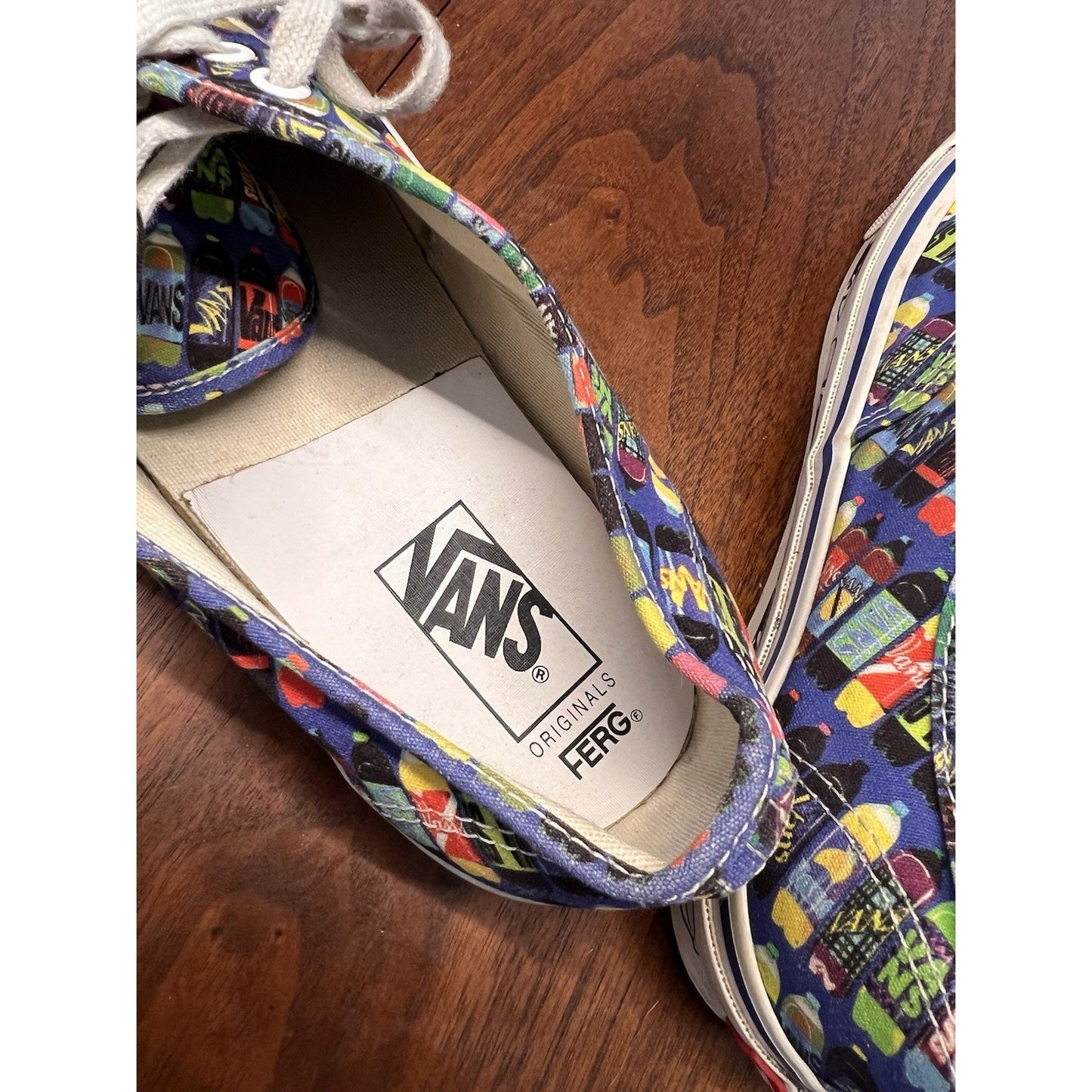 Vans Vault x Fergus Purcell OG Authentic LX Corner Shop Drink VN0A4BV9063 Sz 12