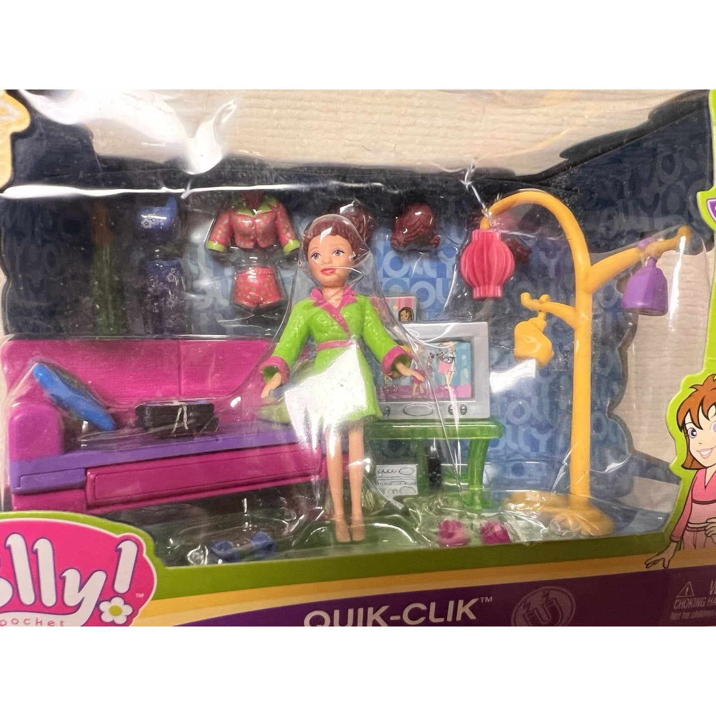 Vintage Polly Pocket! Quik-Clik Movie Time Playset