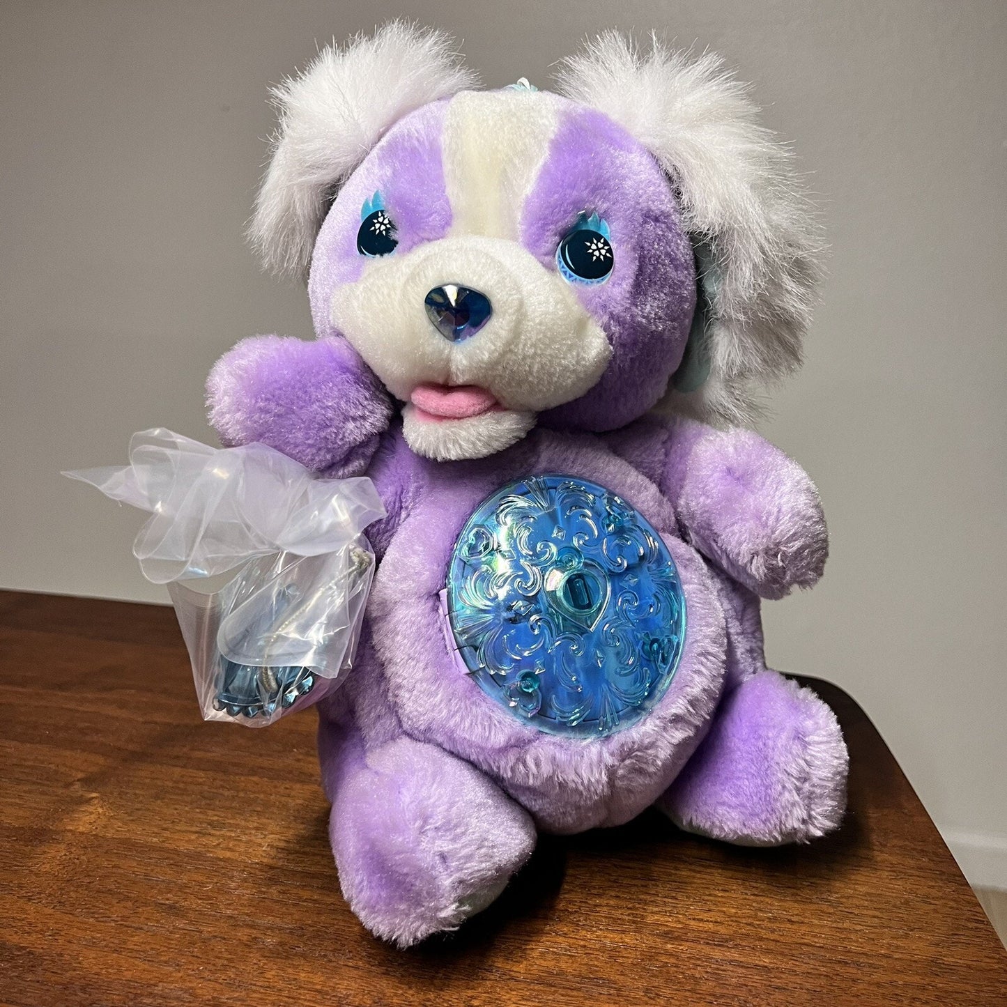 RARE WITH KEY Secret Keepins Sweetheart Pups Plush Dog Vintage 1994 Kenner