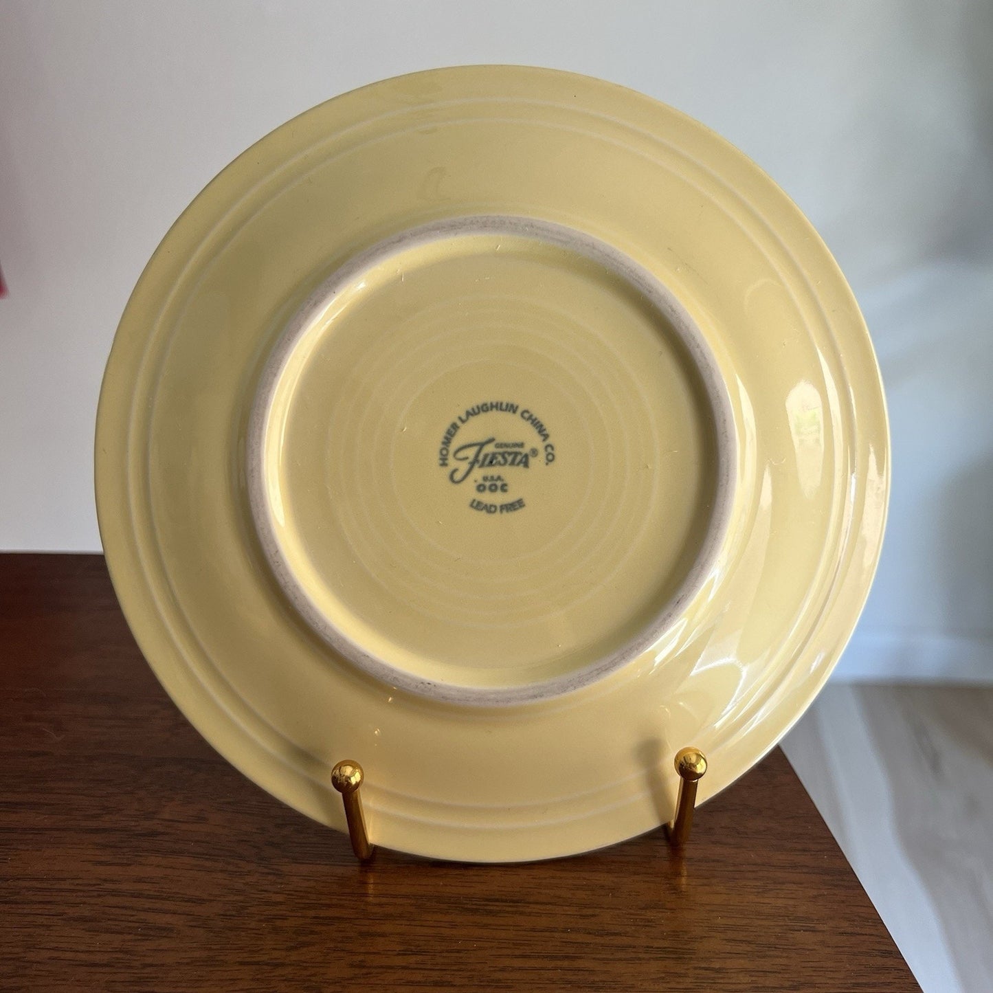 Fiesta Homer Laughlin Mixed Set Of 3 Salad Plates 7 1/4 Turquoise, Yellow, Blue