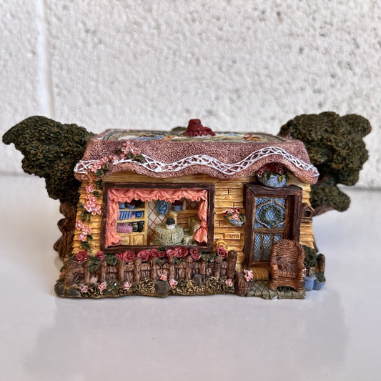 Vintage Little Red Riding Hood Hand Painted Miniature Teapot w/ Figures