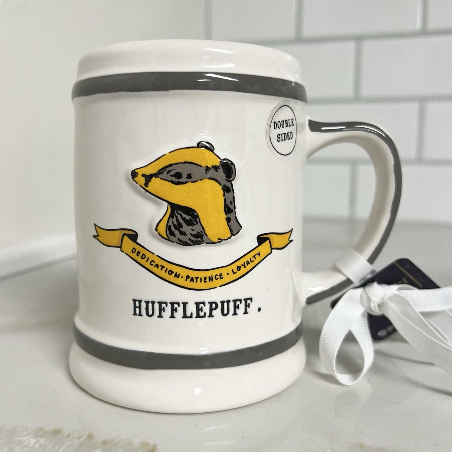 Rae Dunn x Harry Potter Hufflepuff 3D Coffee Mug 2024 Double Sided Large