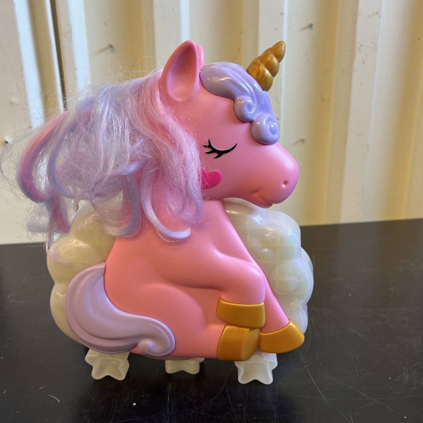 Polly Pocket Rainbow Unicorn Salon 2022 Play Set - Incomplete