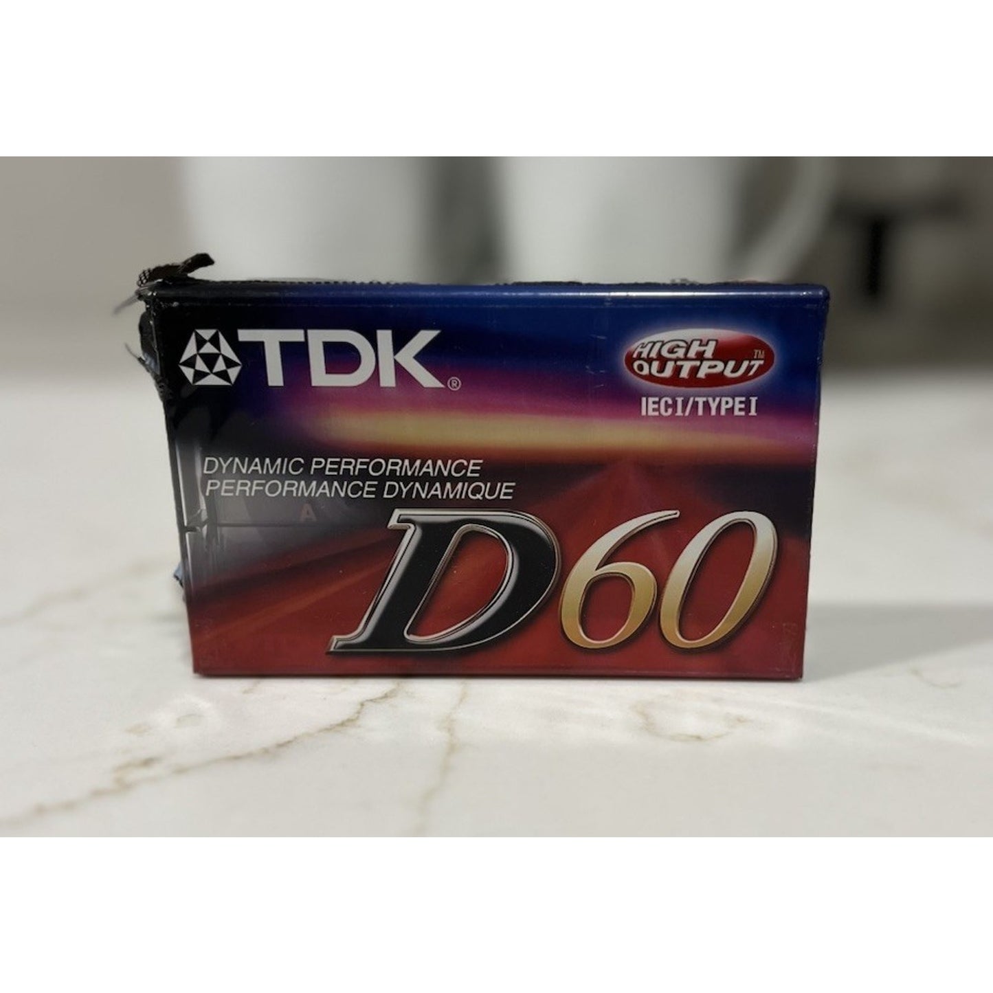 TDK D60 High Output IEC I / Type I Blank Audio Cassette Tapes New Sealed