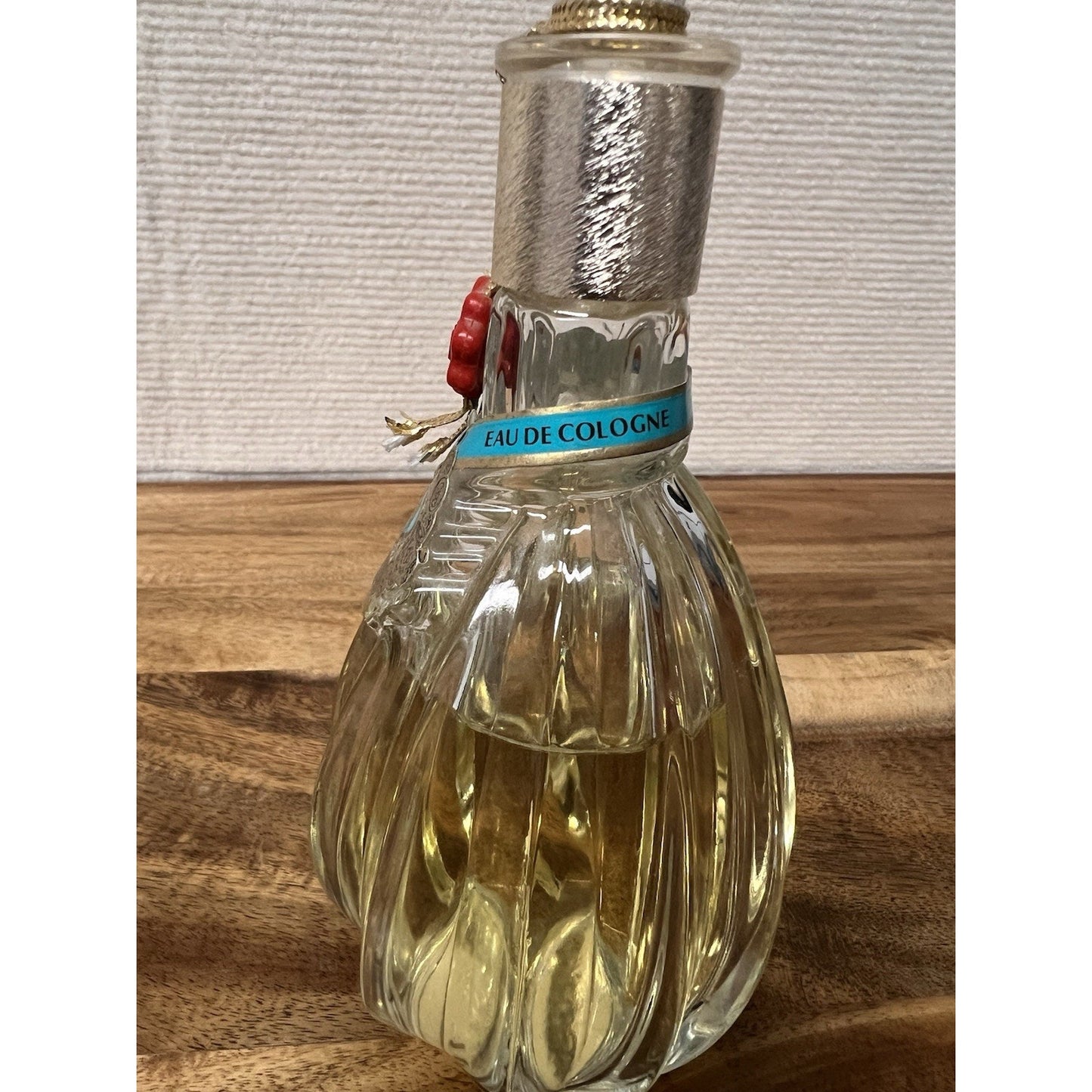 Vtg 4711 “Blau-Gold Doppelt” Eau De Cologne Glass Decanter Flacon 5fl oz