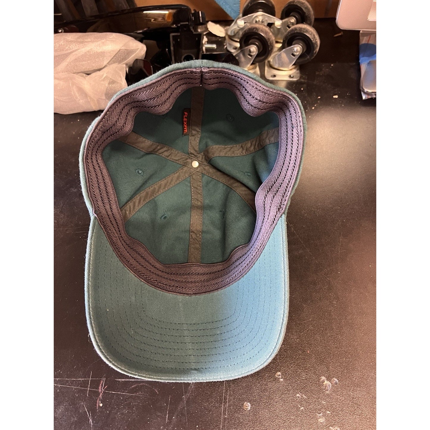 Columbia One Size Gray/Green Logo Hat