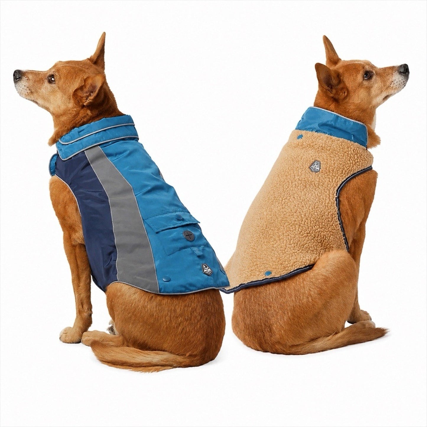 Arcadia Trail XXL Dog Coat Removable Fleece Liner Reflective Water Repel Camping