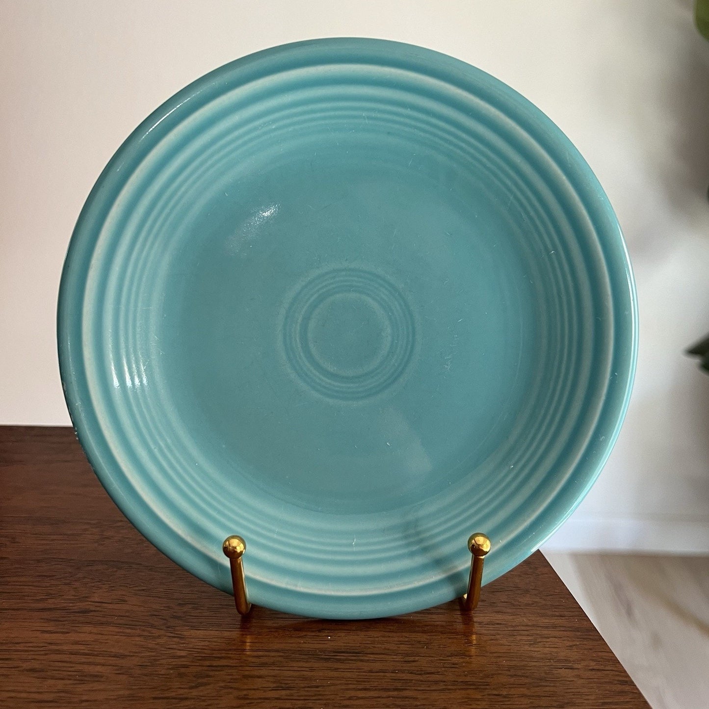 Fiesta Homer Laughlin Mixed Set Of 3 Salad Plates 7 1/4 Turquoise, Yellow, Blue
