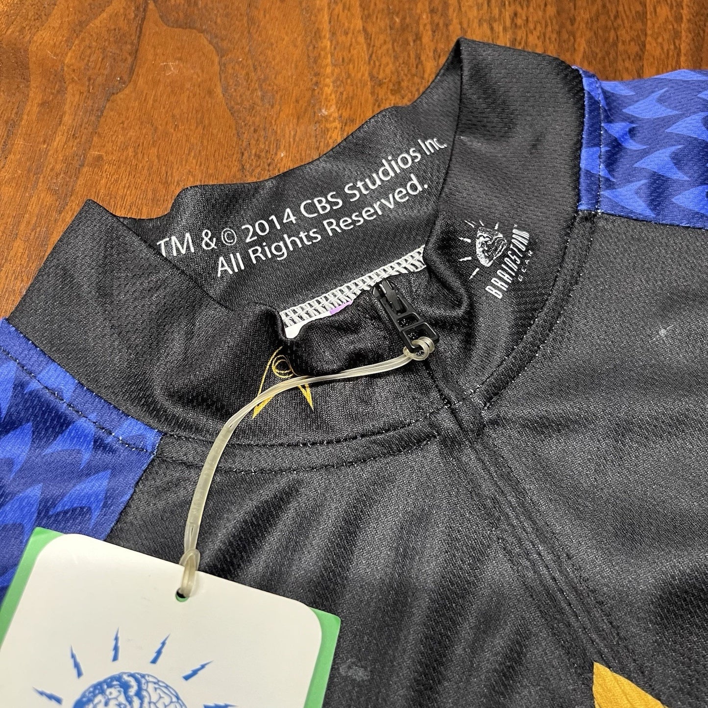 NWT Star Trek Cycling Jersey Full Zip Men’s (S) Retro Brainstorm “Science”