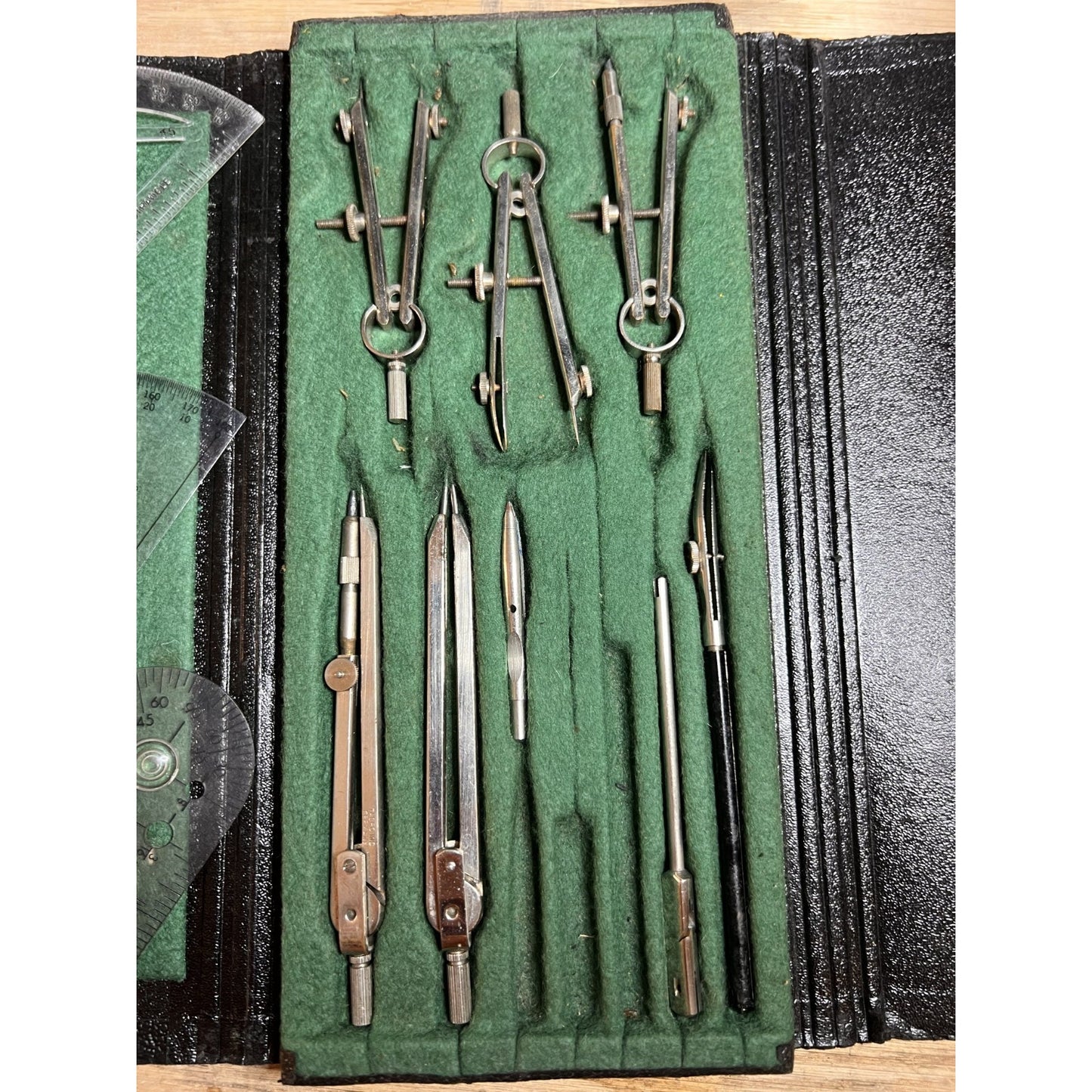 Vintage Tacro Inc German Drafting Tool Kit Geometry Compass Set