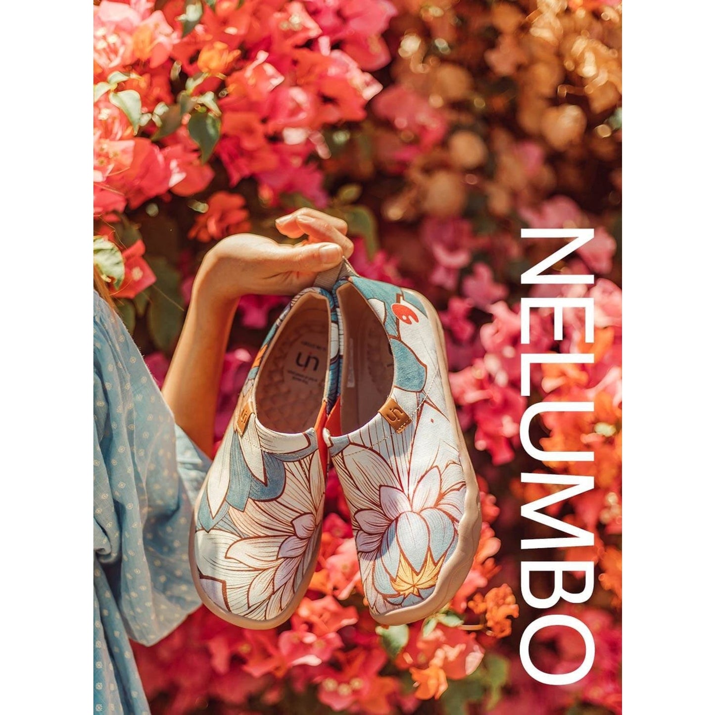 UIN Women (6) Nelumbo Toledo Canvas Slip On Shoes Lightweight Floral Artsy Boho