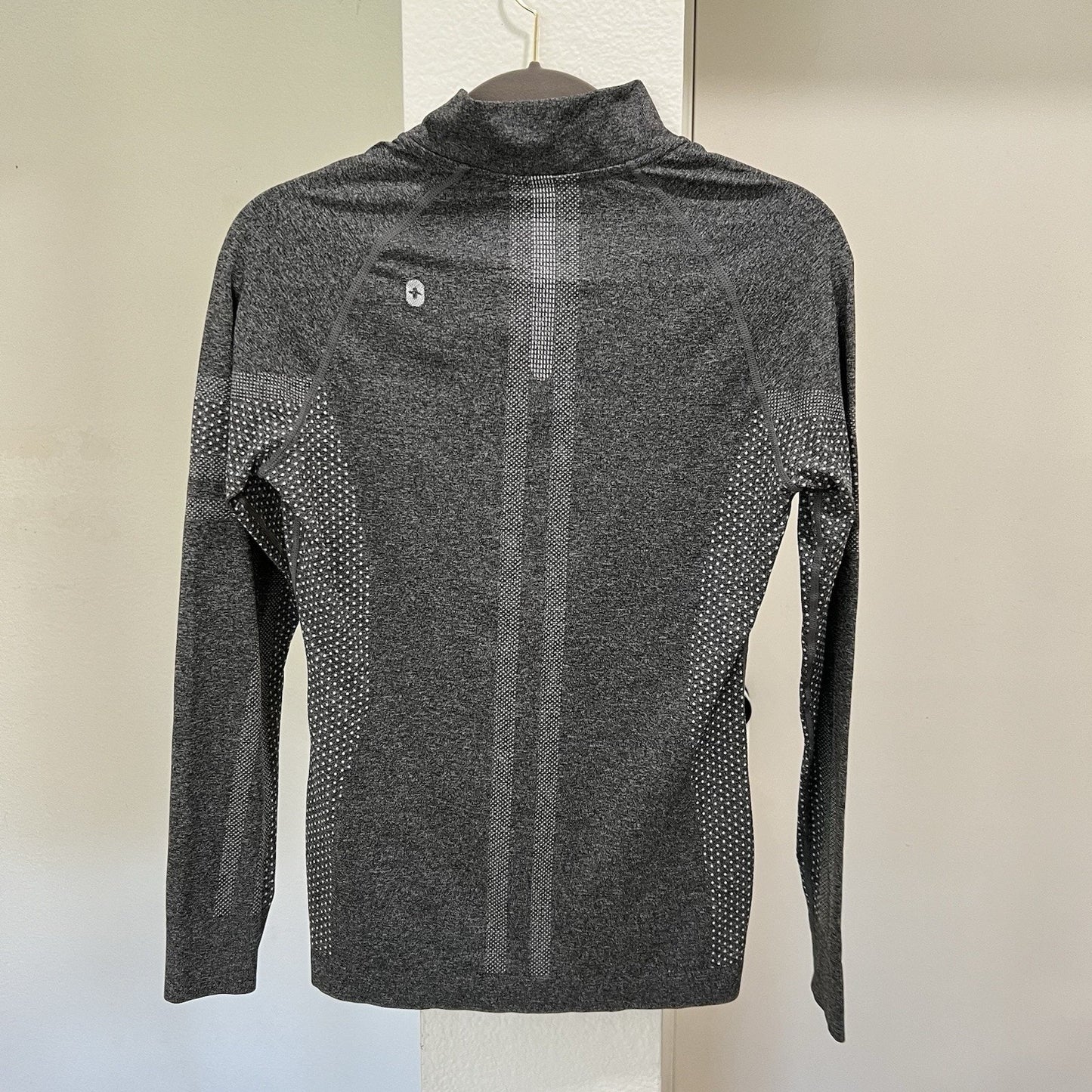 Figs Salta Seamless 1/4 Zip Longsleeve (S) Underscrub Graphite Gray Mock Neck