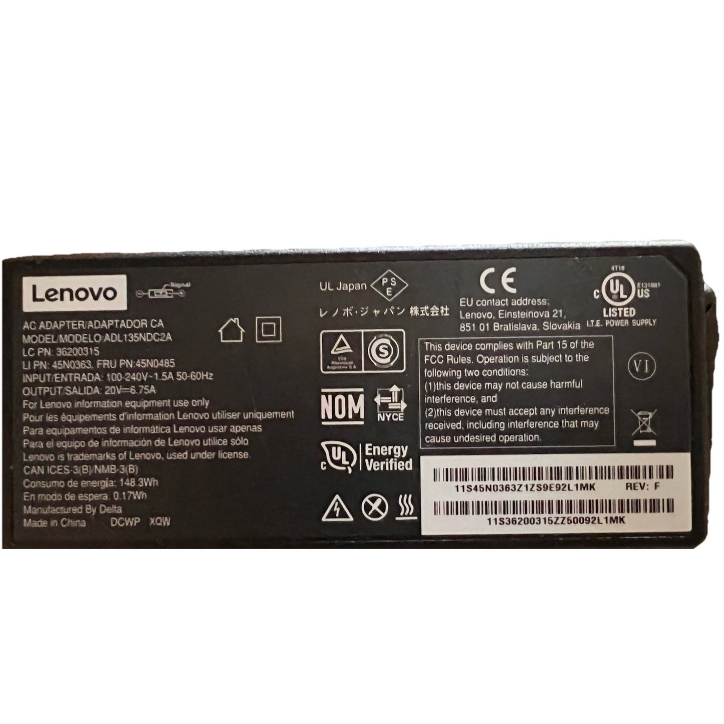 Lenovo ThinkPad Hybrid USB-C with USB-A Dock US TYPE: 40AF w/Power Supply Tested