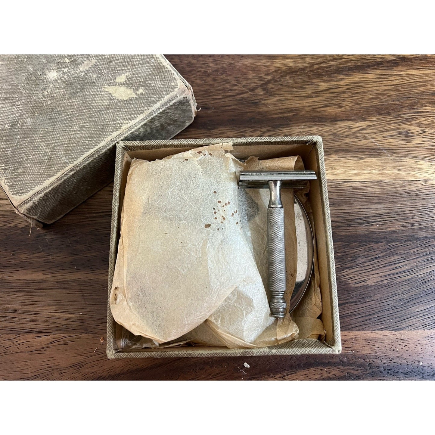 1920’s Antique Kriss Kross Stripper and Razor Kit Working and In Original