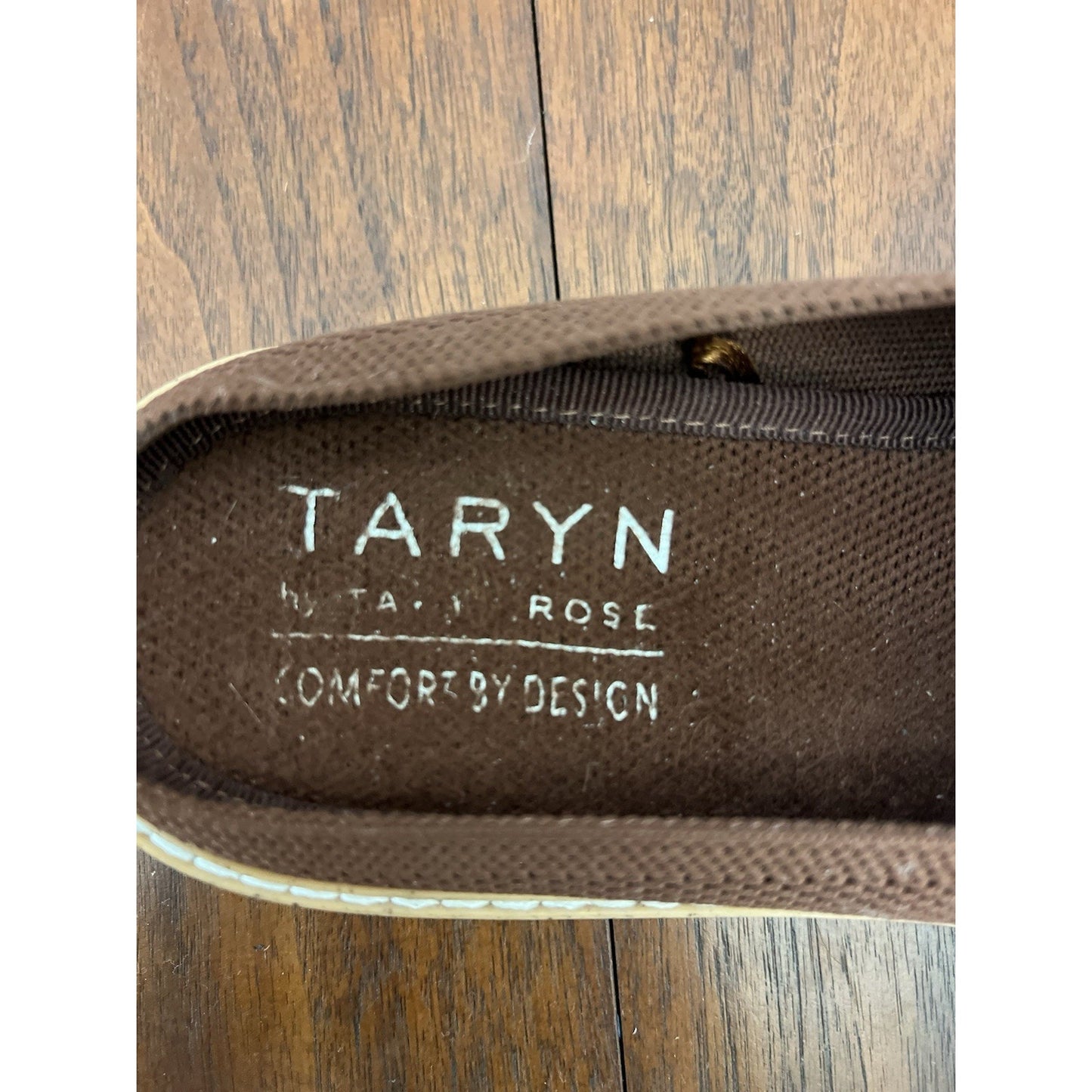 Taryn by Taryn Rose Brown Knit Slip-On Casual Mule Shoes Women’s Size 10