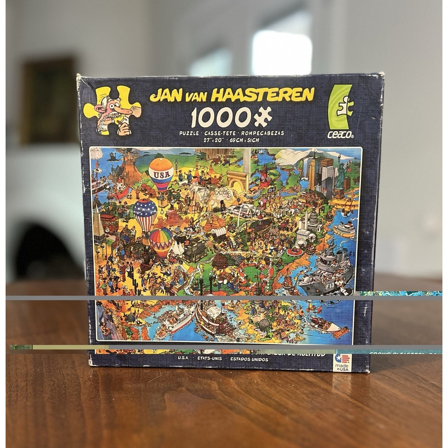Jan Van Haasteren "Crowd Pleasers" 1000 Piece Jigsaw Puzzle USA Ceaco Comic