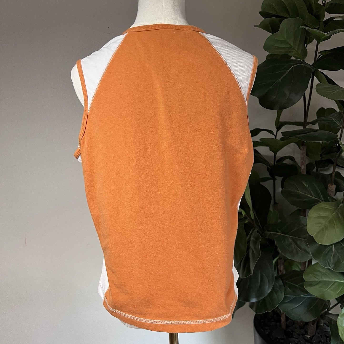 Vintage Harley Davidson XL Women’s 1/4 Zip Sleeveless Shirt Tank Top w Patch