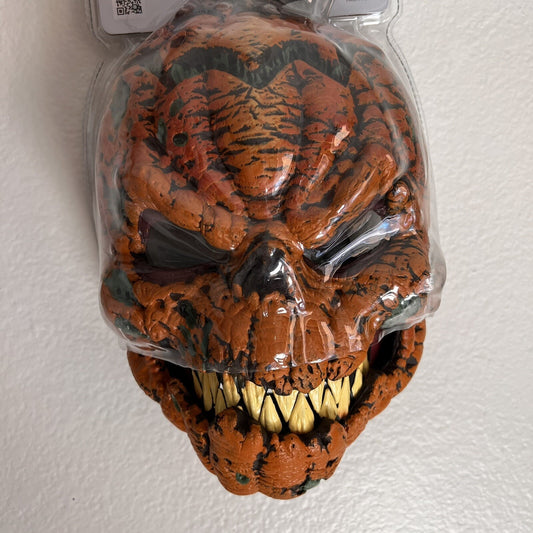 NEW Dark Harvest Pumpkin Ani-Motion Scary Halloween Mask California Costumes