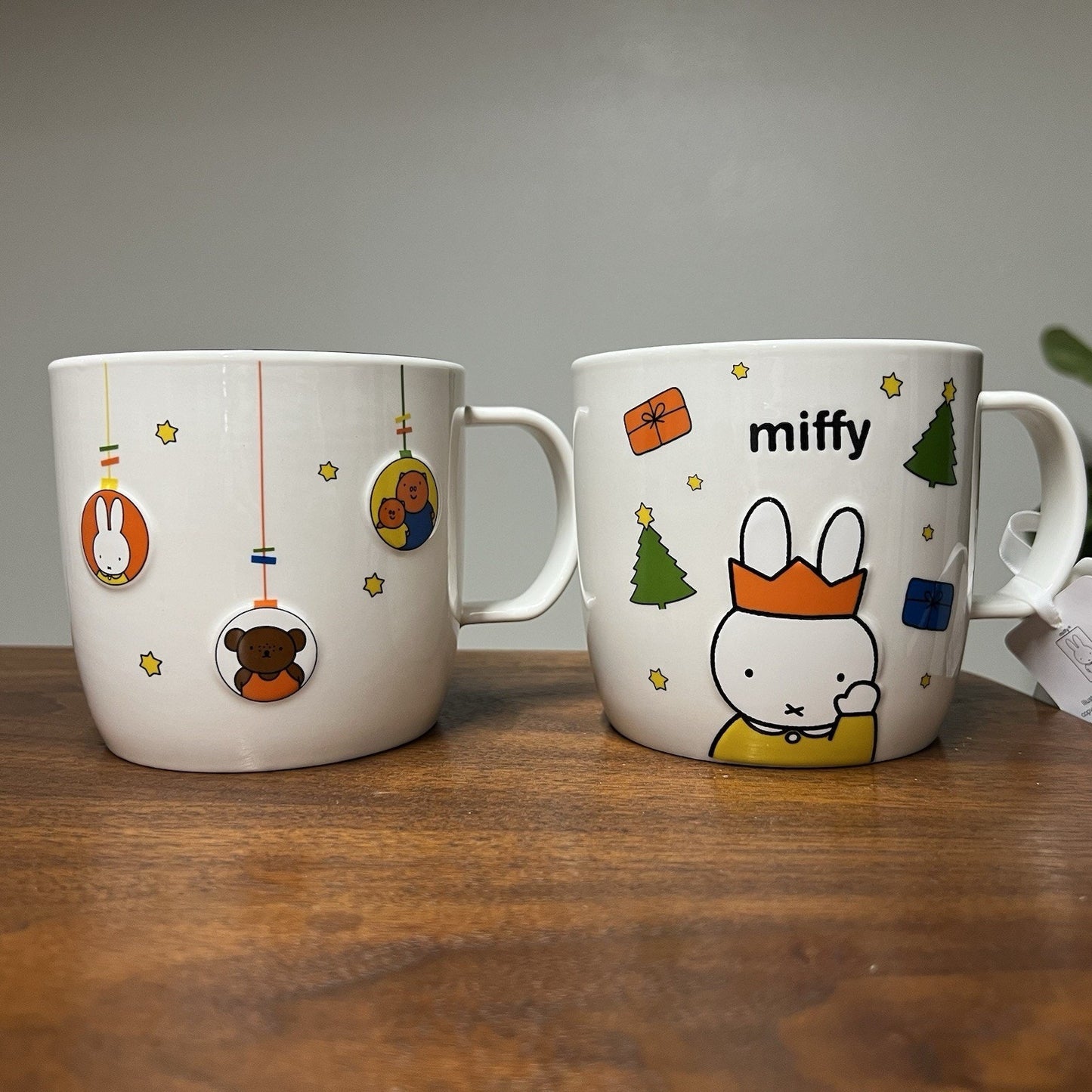 NEW Miffy By Magenta Merry Christmas Coffee Mug Set Holiday Ornaments