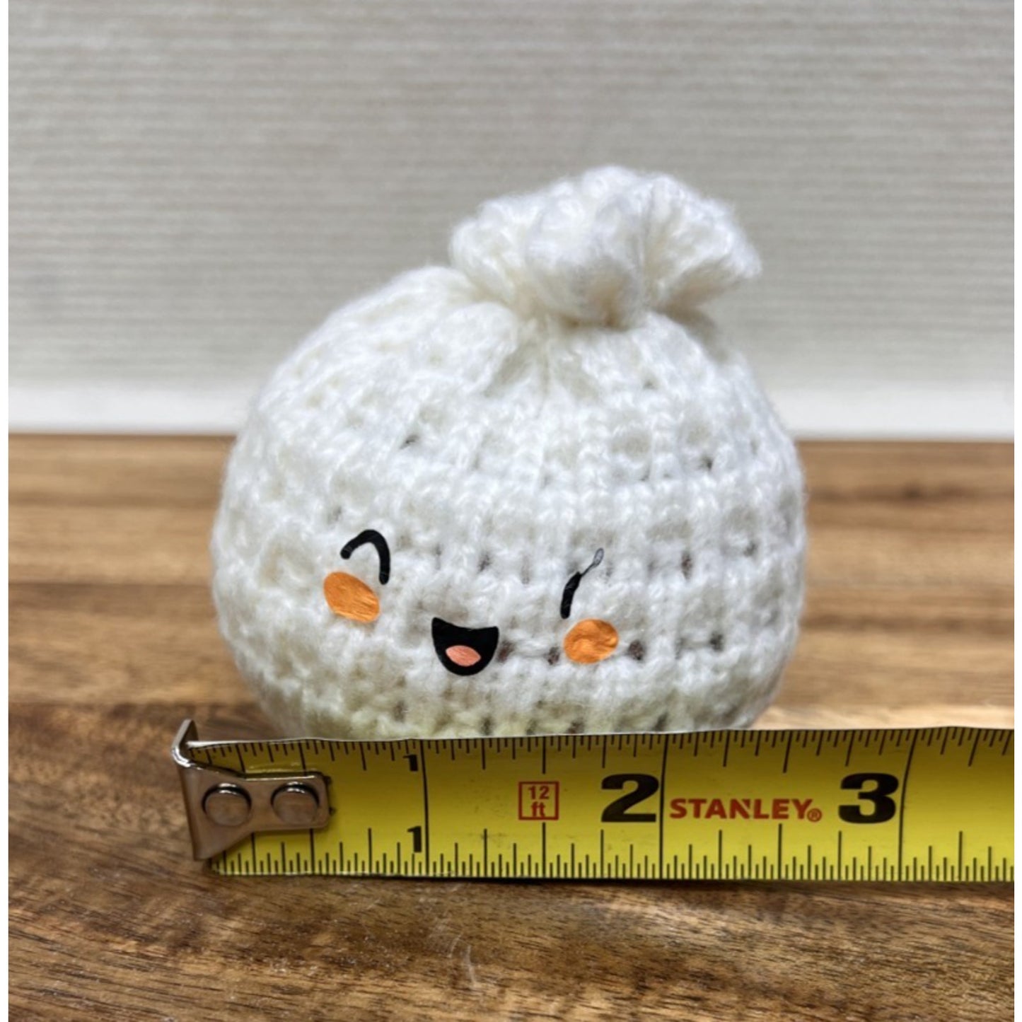 NEW Hand Crocheted Smiling Dumpling Foot Bag / Hackysack Durable Indoor/Outdoor