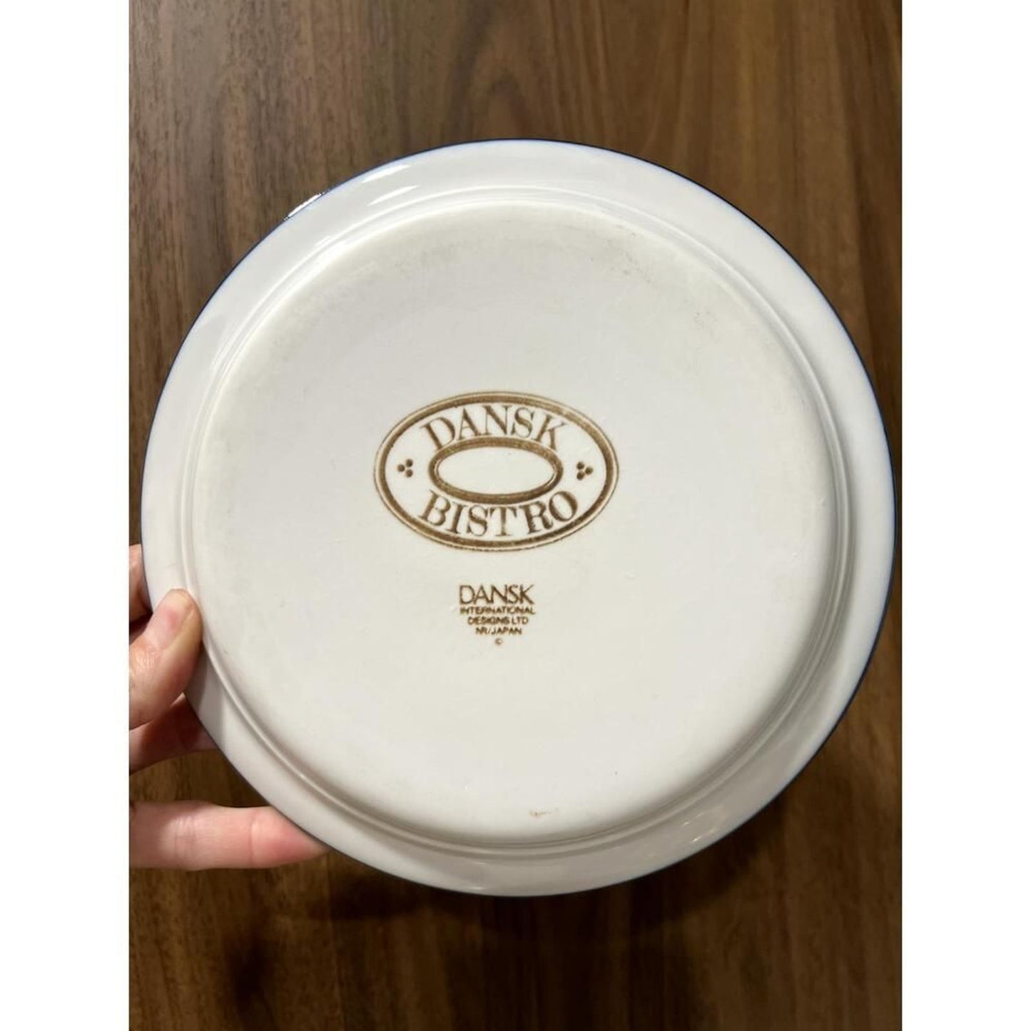 Dansk Bistro Christianshavn Blue Rim Soup Bowl (Portugal) MCM Scandanavian