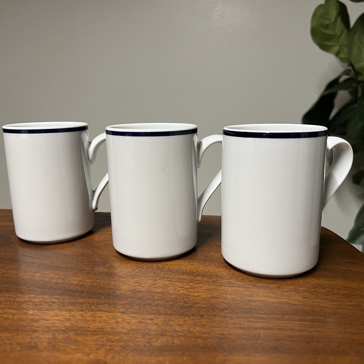 3 Christianshavn Blue Dansk Mug Portugal 4” Bistro Scandinavian Coastal Modern
