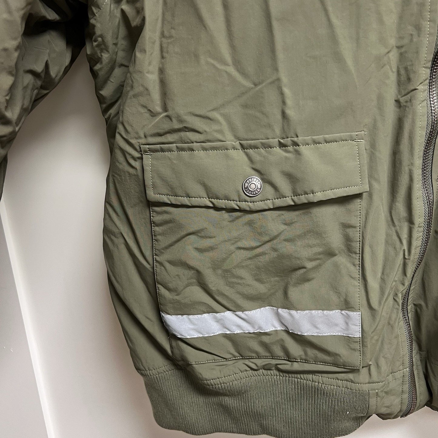 NWT Harley Davidson 2XL Garage Jacket Coat Removable Vest Green Reflective