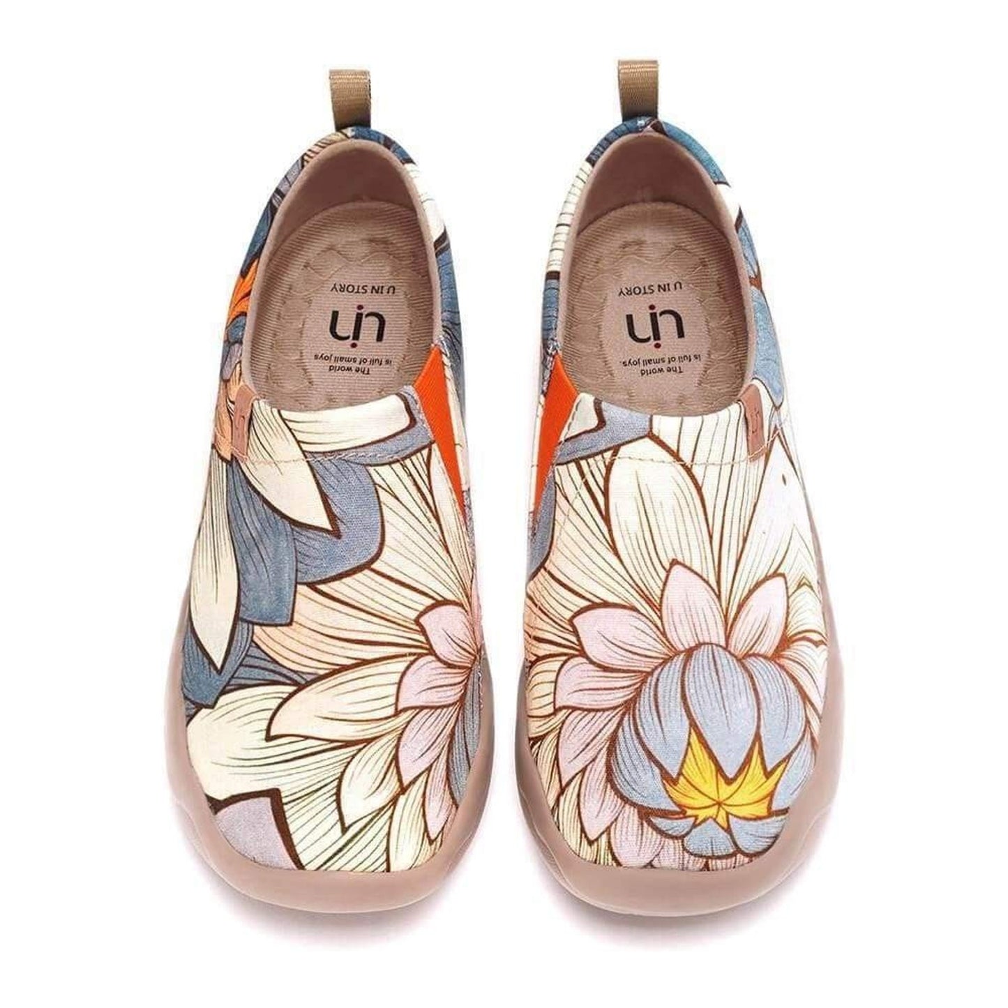 UIN Women (6) Nelumbo Toledo Canvas Slip On Shoes Lightweight Floral Artsy Boho